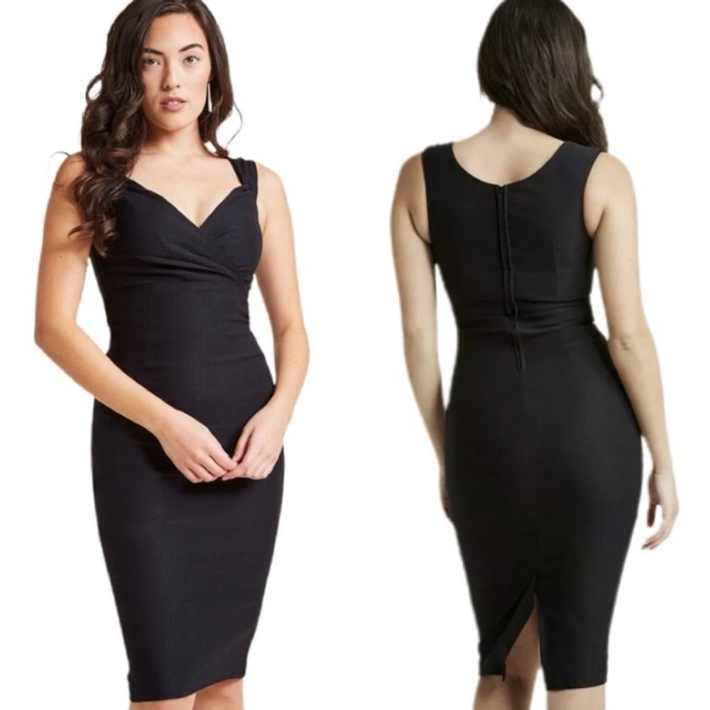 MODCLOTH'S LADY LOVE SONG DRESS BLACK XL